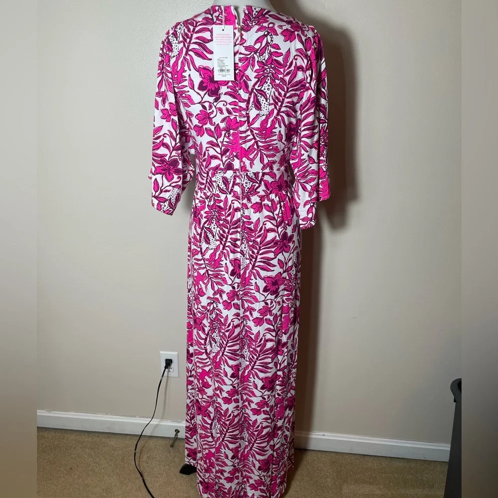 NWT Lilly Pulitzer Roselle Maxi Dress (Size 6 - Ederflower Blossom) - Picture 3 of 8